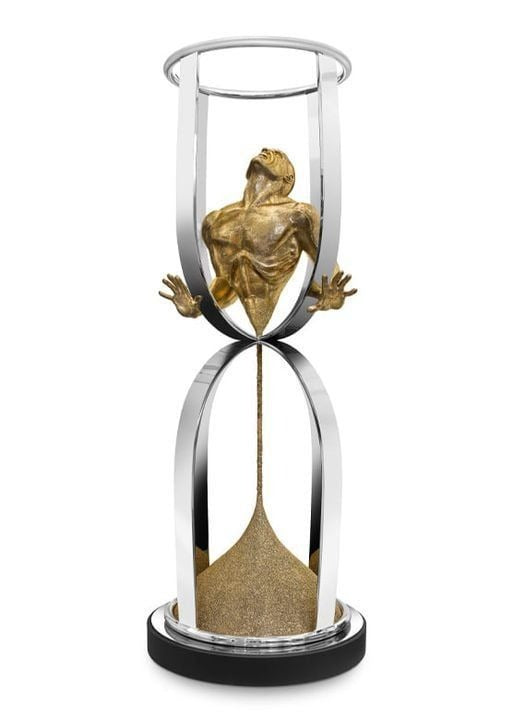 Tableaux décoratifs Maroc: Torse Doré Sablier, Art Masculin Luxe Maroccinoo