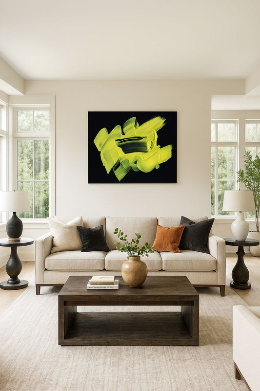 Tableau Décoratif Maroc : Élan Yellow