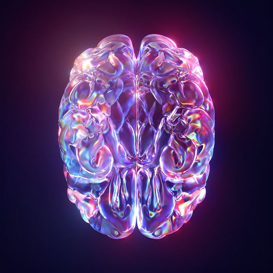 « Esprit irisé » – Impression d'art abstrait sur le cerveau 