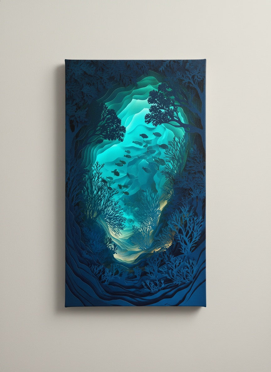 Tableaux décoratifs maroc - Récif Corallien Profond