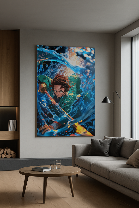 Water Blade Fury – Toile animée dynamique