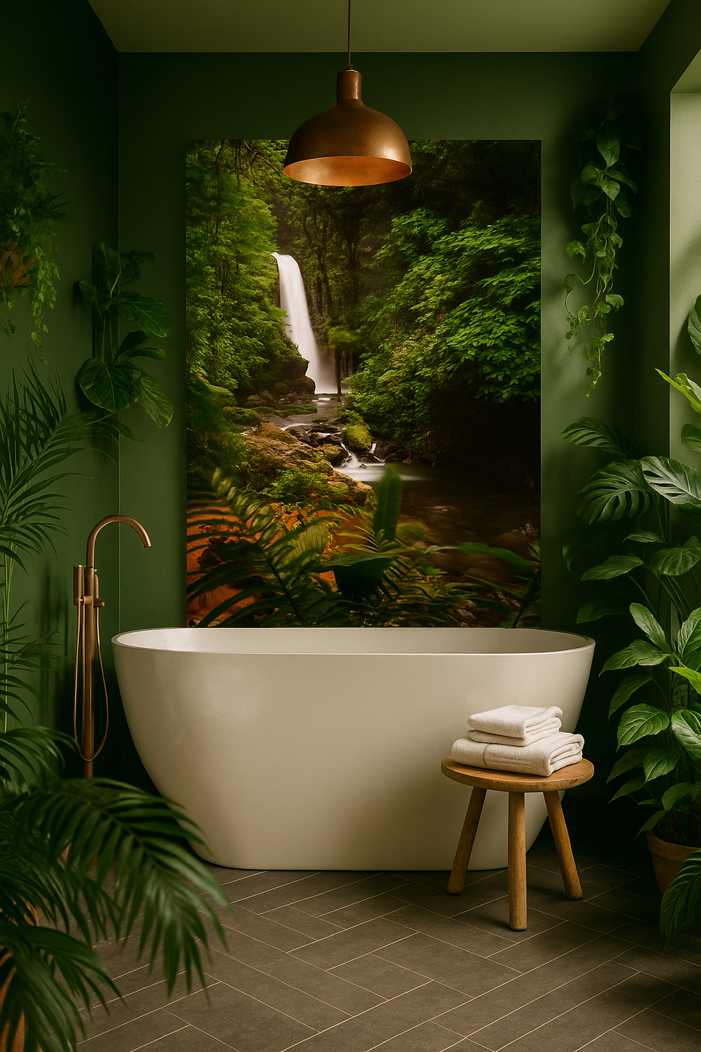 cascade dans une forêt tropicale
