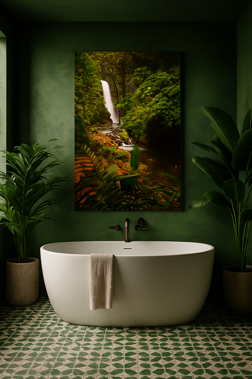cascade dans une forêt tropicale