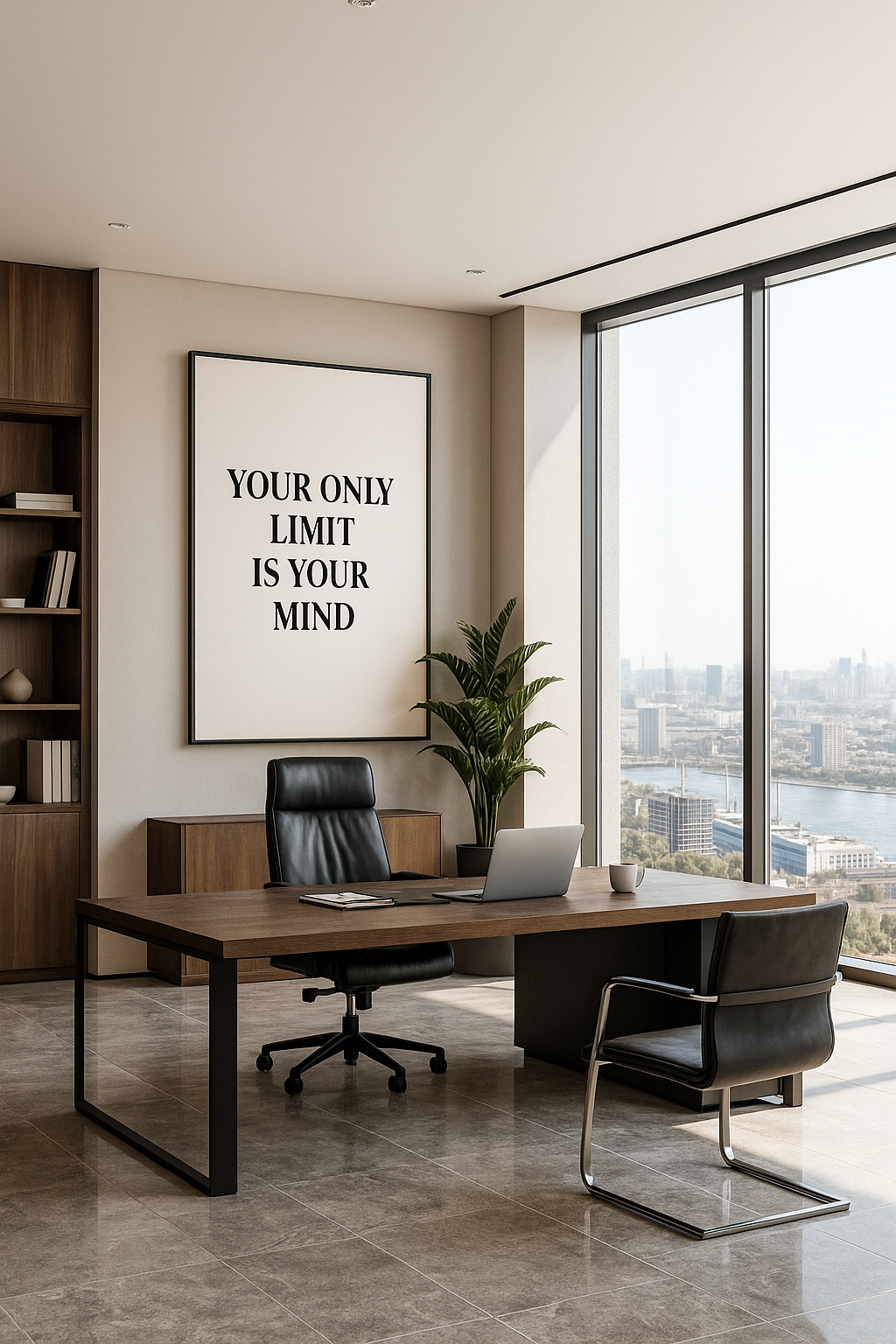 Décoration murale inspirante | Impression motivante « Votre seule limite est votre esprit »