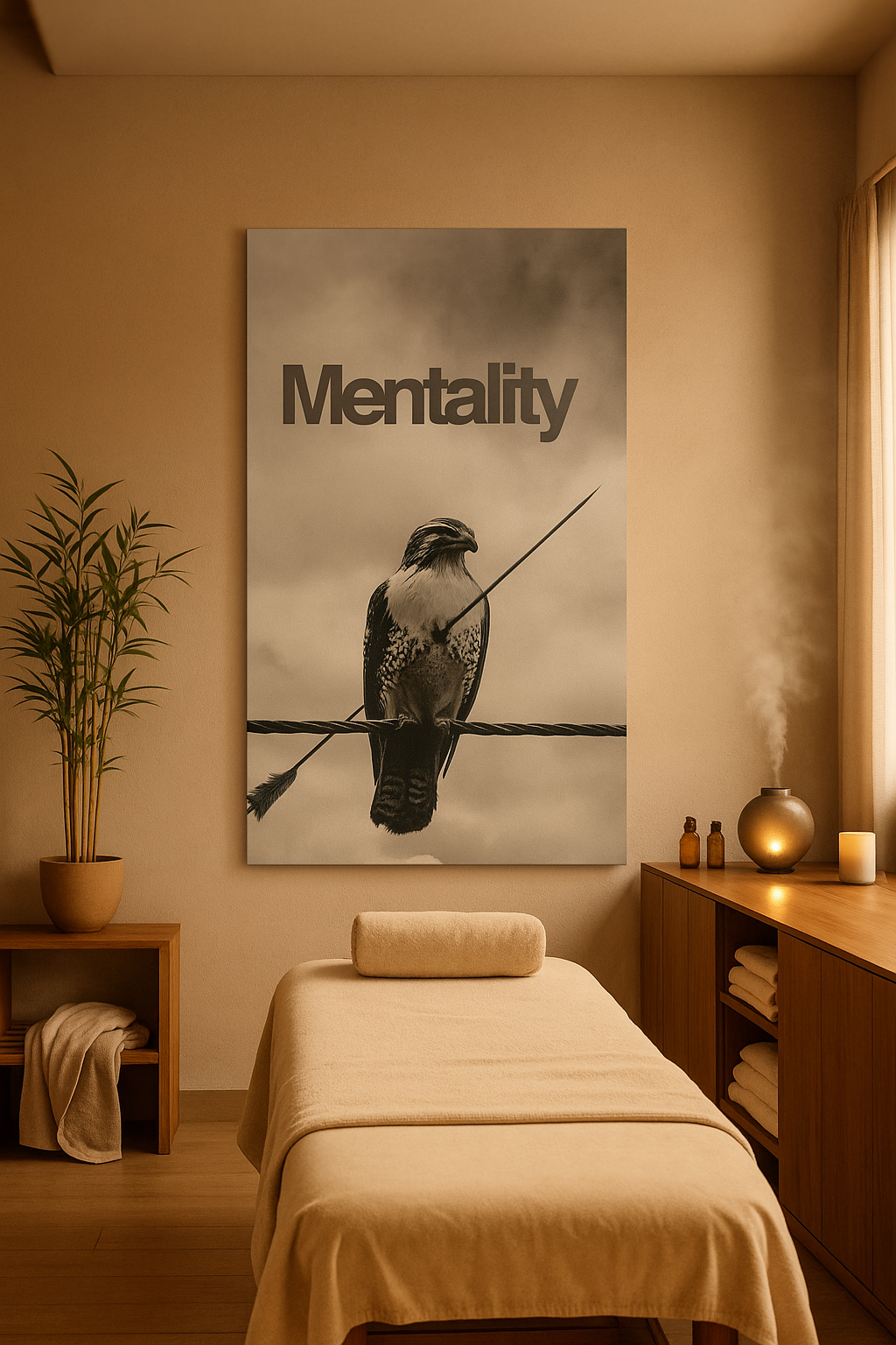« Mentalité » - Le t-shirt du faucon résilient
