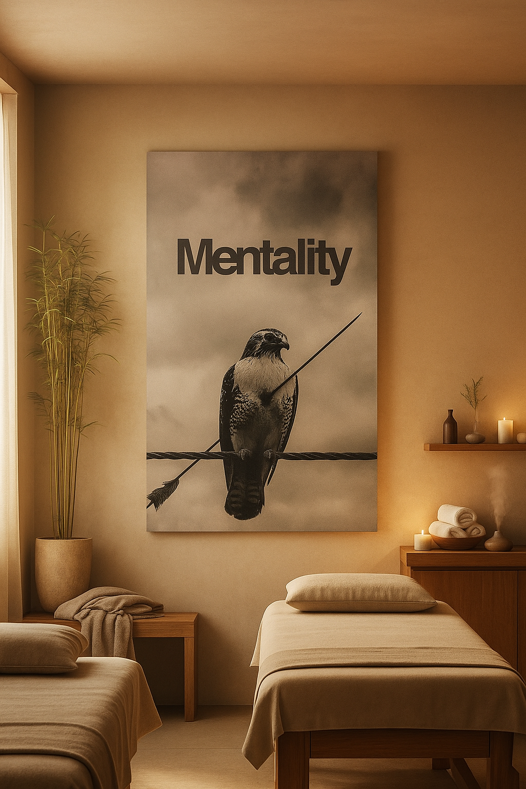 « Mentalité » - Le t-shirt du faucon résilient