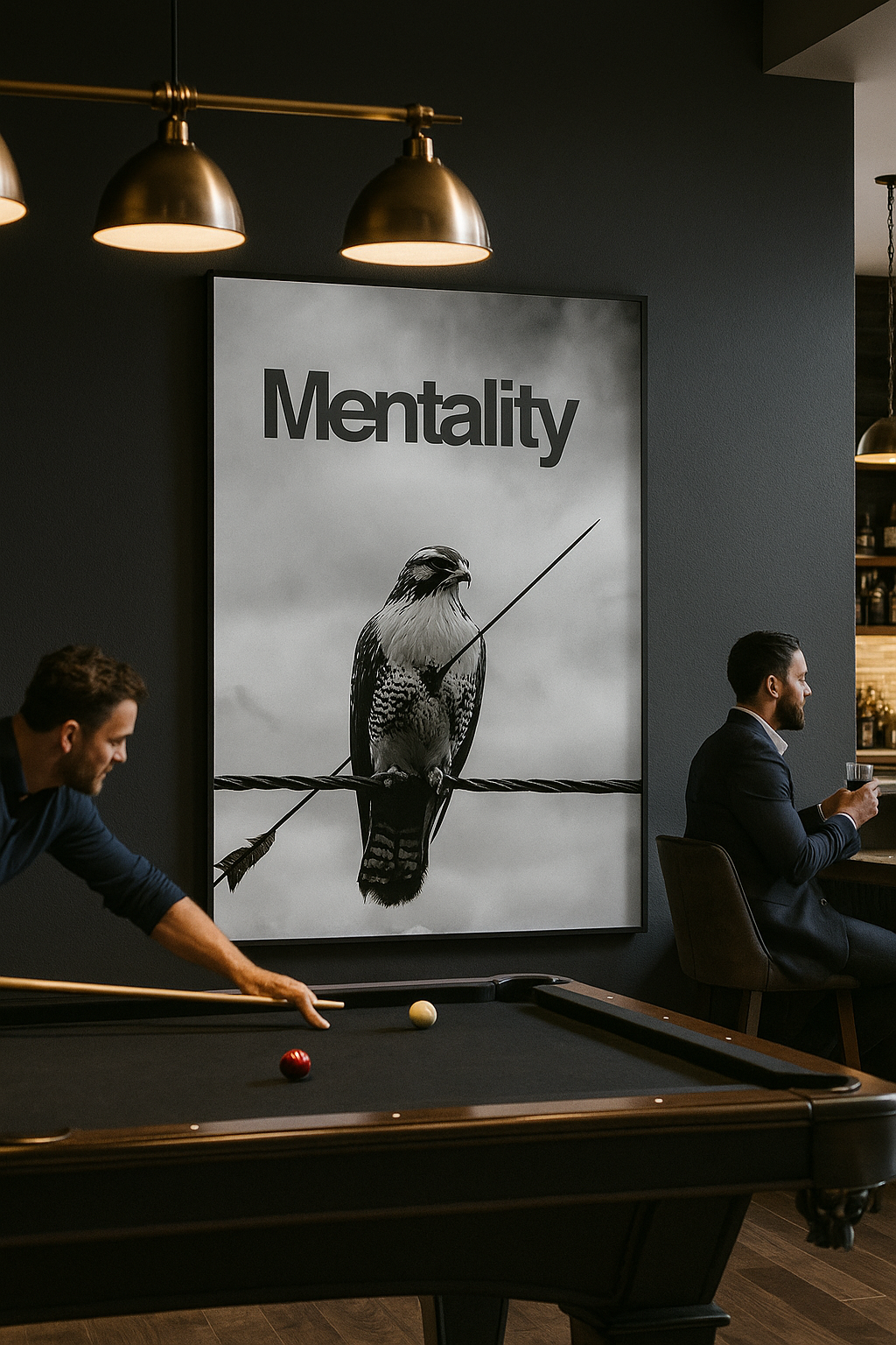 « Mentalité » - Le t-shirt du faucon résilient