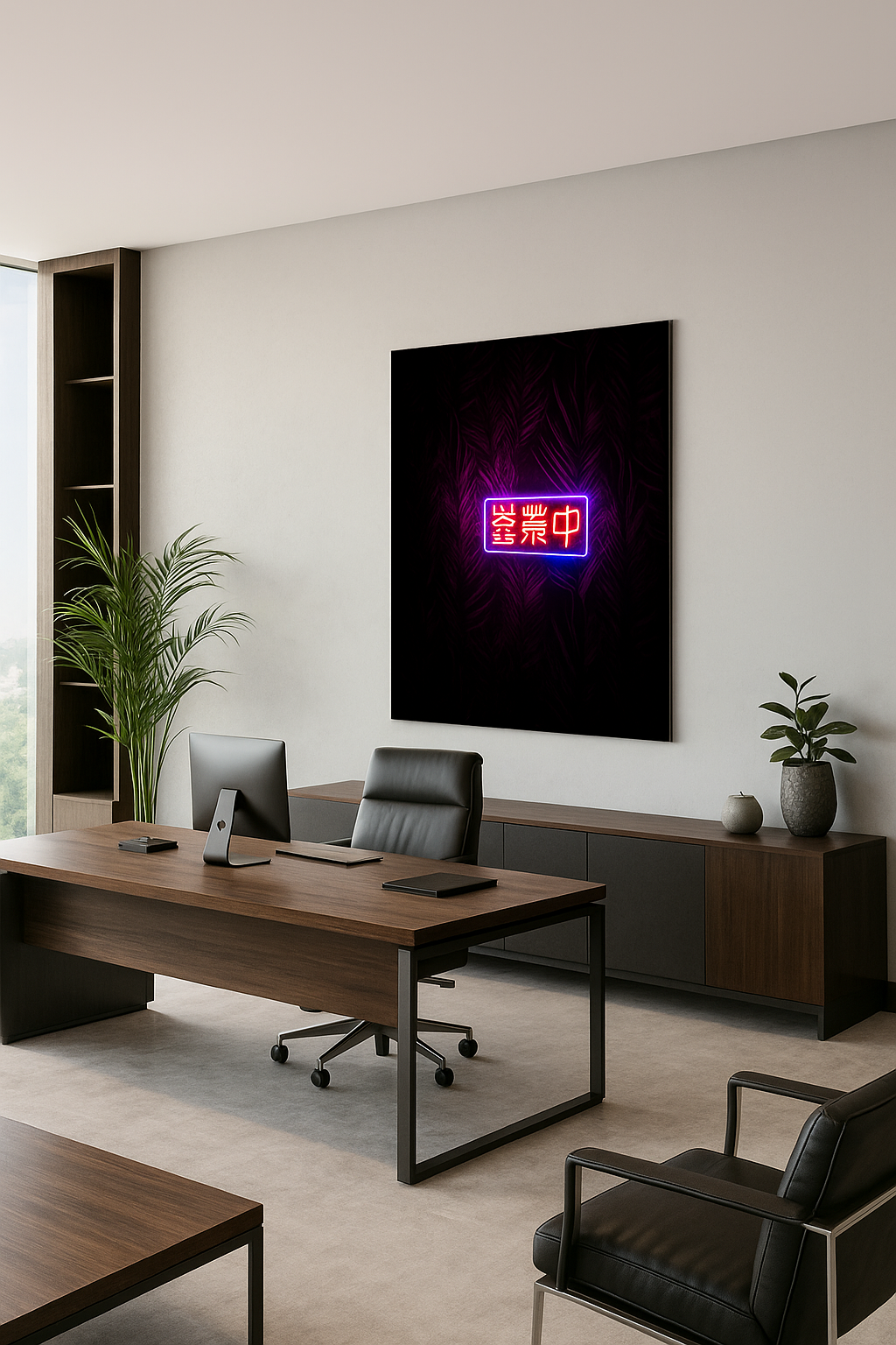 Enseigne au néon « 営業中 » | Décoration lumineuse LED ouverte aux entreprises