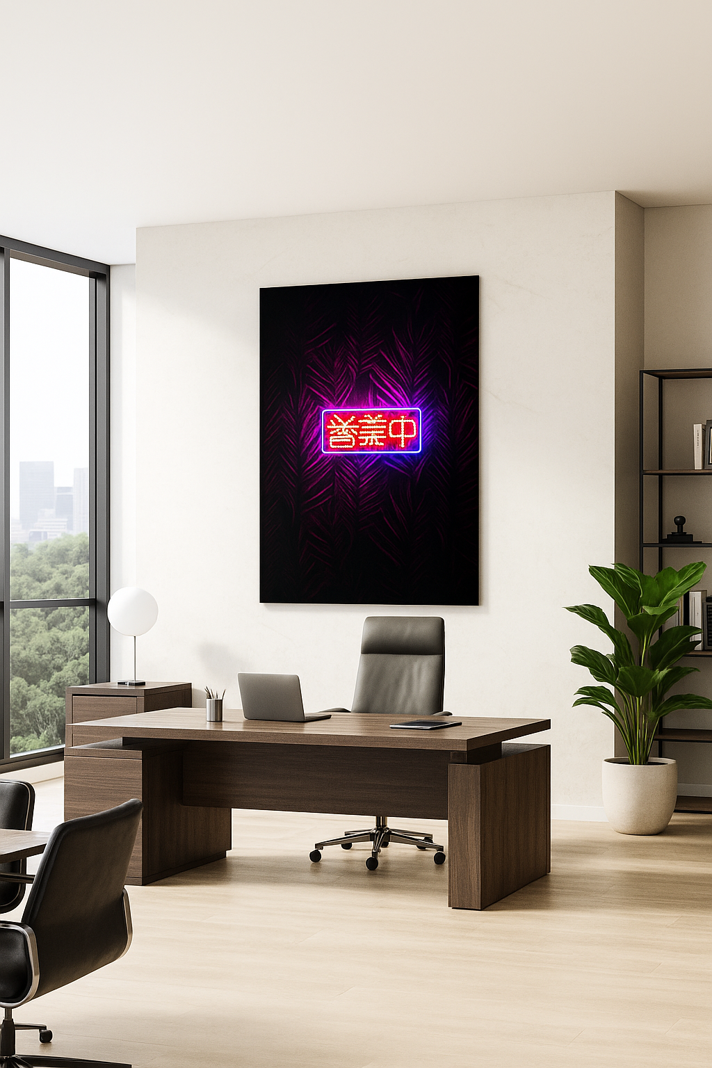 Enseigne au néon « 営業中 » | Décoration lumineuse LED ouverte aux entreprises