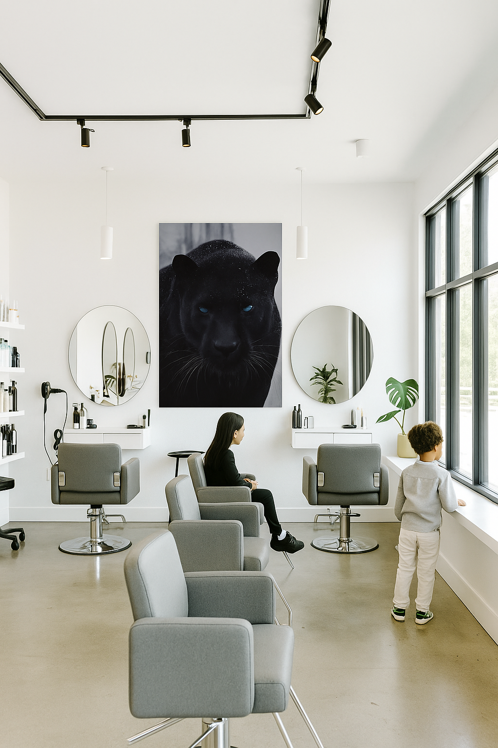« Obsidian Gaze » - Impression d'art Black Panther 
