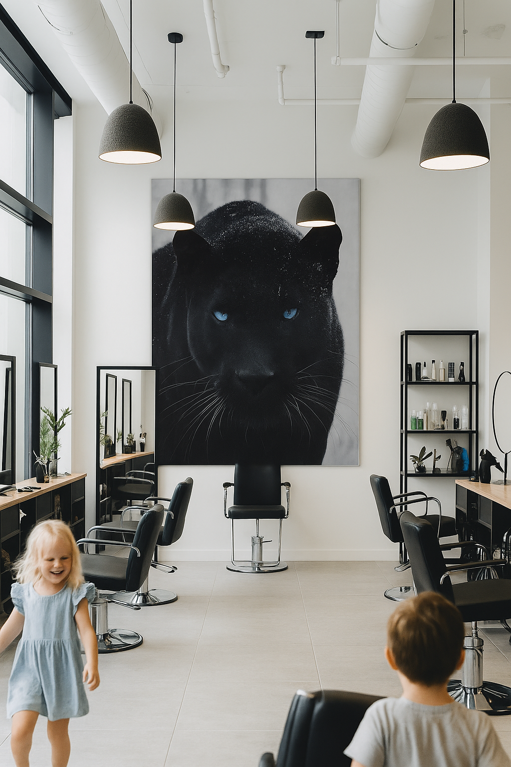 « Obsidian Gaze » - Impression d'art Black Panther 