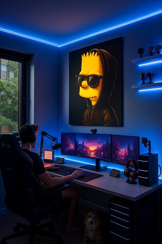 « Cool Bart » - Impression Pop Art de Bart Simpson 