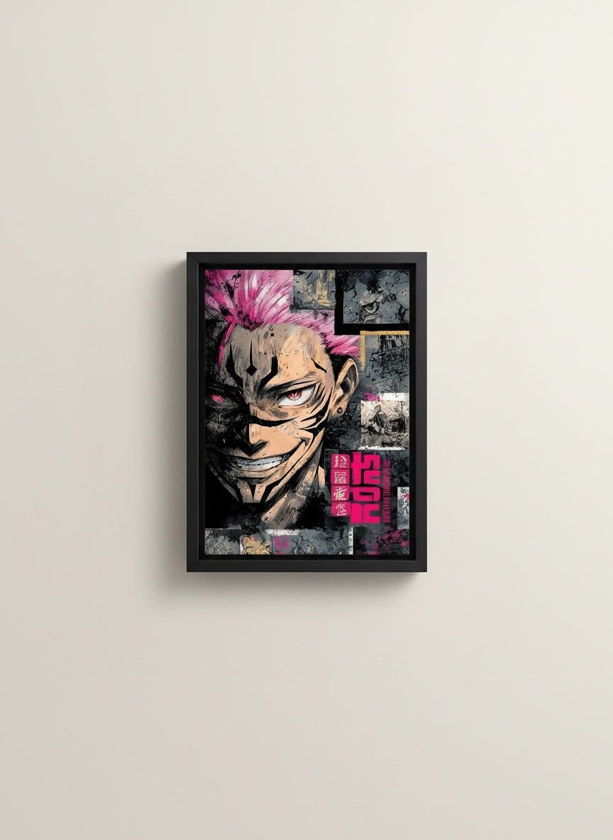 Tableau Décoratif Dark Anime Villain Portrait — Art Mural Premium | Maroccinoo
