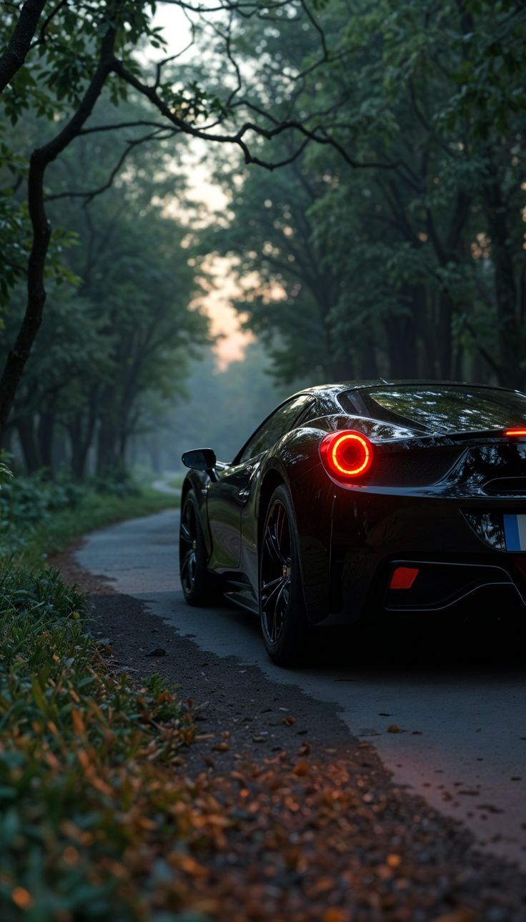 Impression d'art « Twilight Drive » - Ferrari 458 
