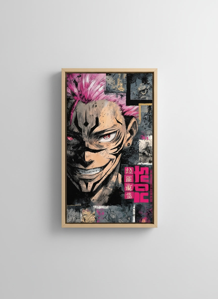 Tableau Décoratif Dark Anime Villain Portrait — Art Mural Premium | Maroccinoo