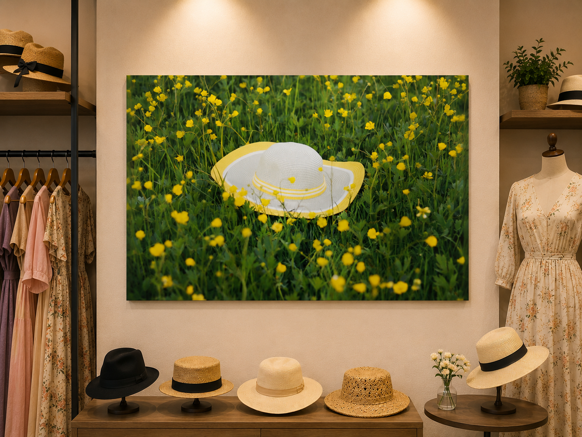 Romantisme Champêtre - Chapeau et Fleurs | Maroccinoo