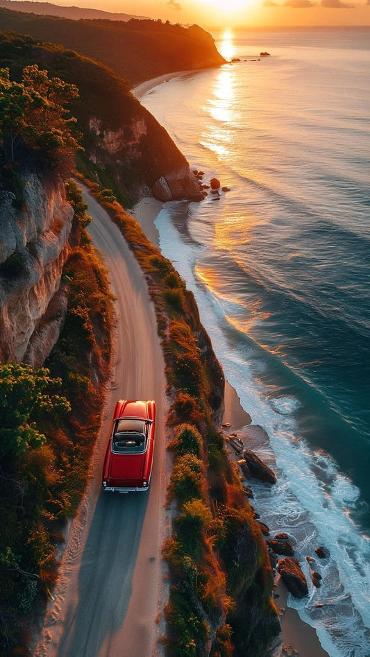 Paysage Coucher de Soleil sur Bord de Mer – Évasion | Maroccinoo