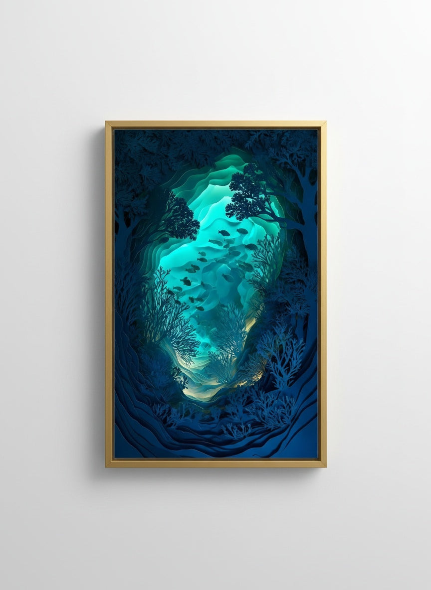 Tableaux décoratifs maroc - Récif Corallien Profond