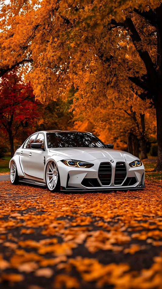 Impression d'art « Automne Drive » - BMW M3 G80 