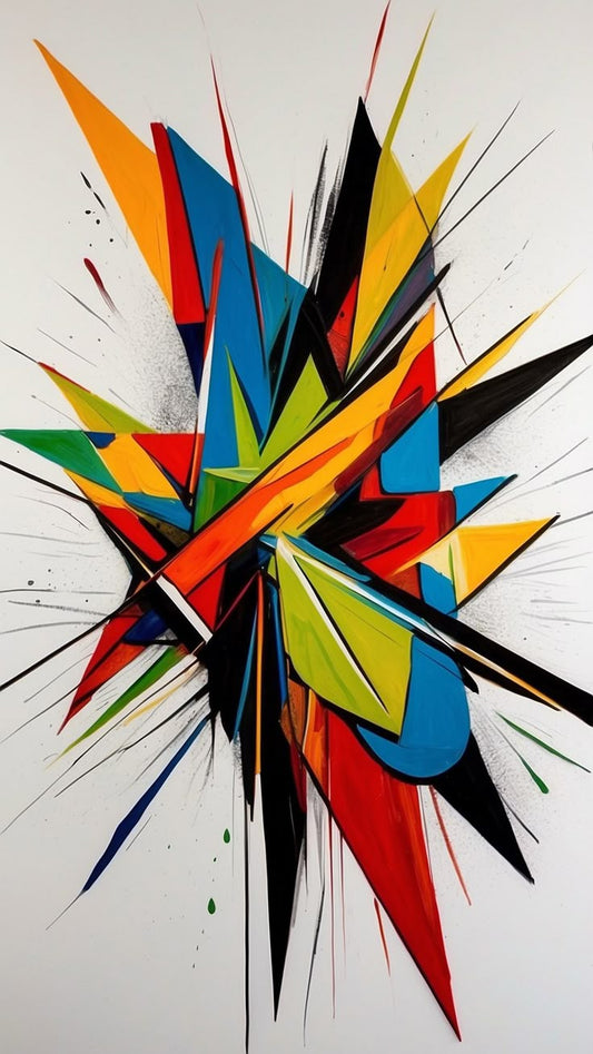 « Explosion urbaine » - Impression d'art mural abstrait