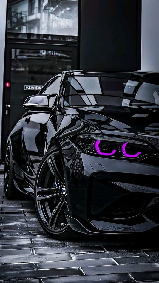 Titre du produit « Conduite de nuit » - Impression sur toile BMW M2 