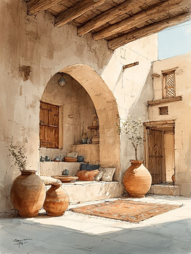 Tableaux décoratifs maroc - Cour intérieure