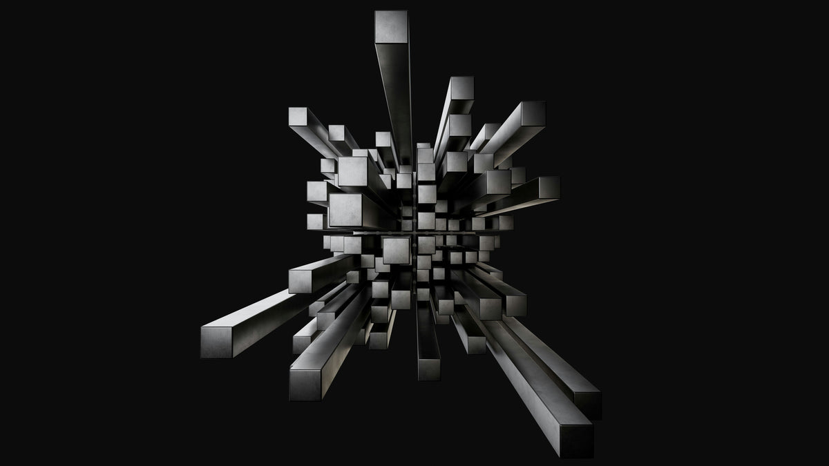 Tableaux Muraux Maroc: Géométrique 3D Monochrome Abstrait Luxe