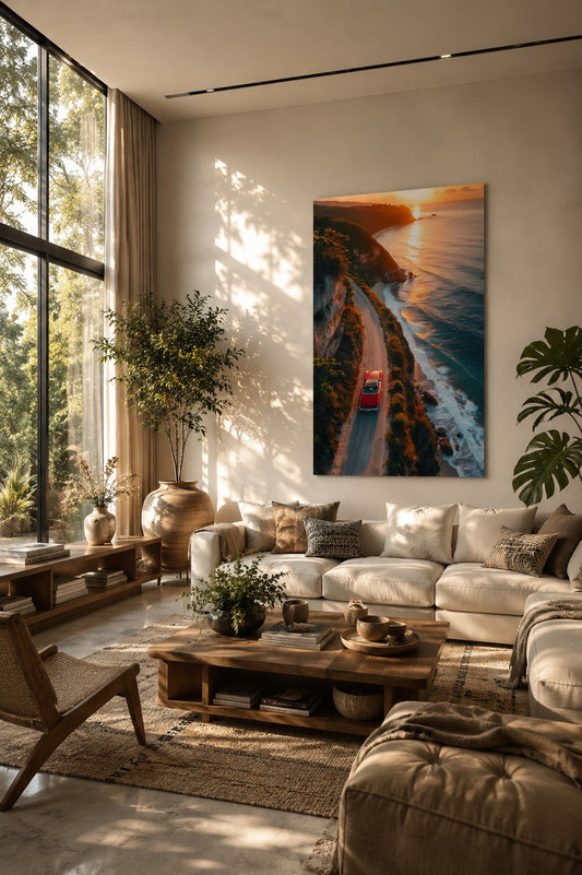 Paysage Coucher de Soleil sur Bord de Mer – Évasion | Maroccinoo