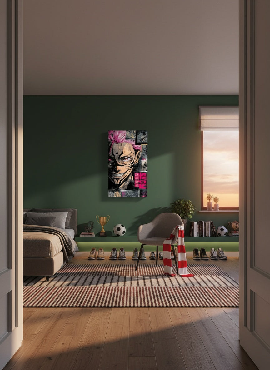 Tableau Décoratif Dark Anime Villain Portrait — Art Mural Premium | Maroccinoo