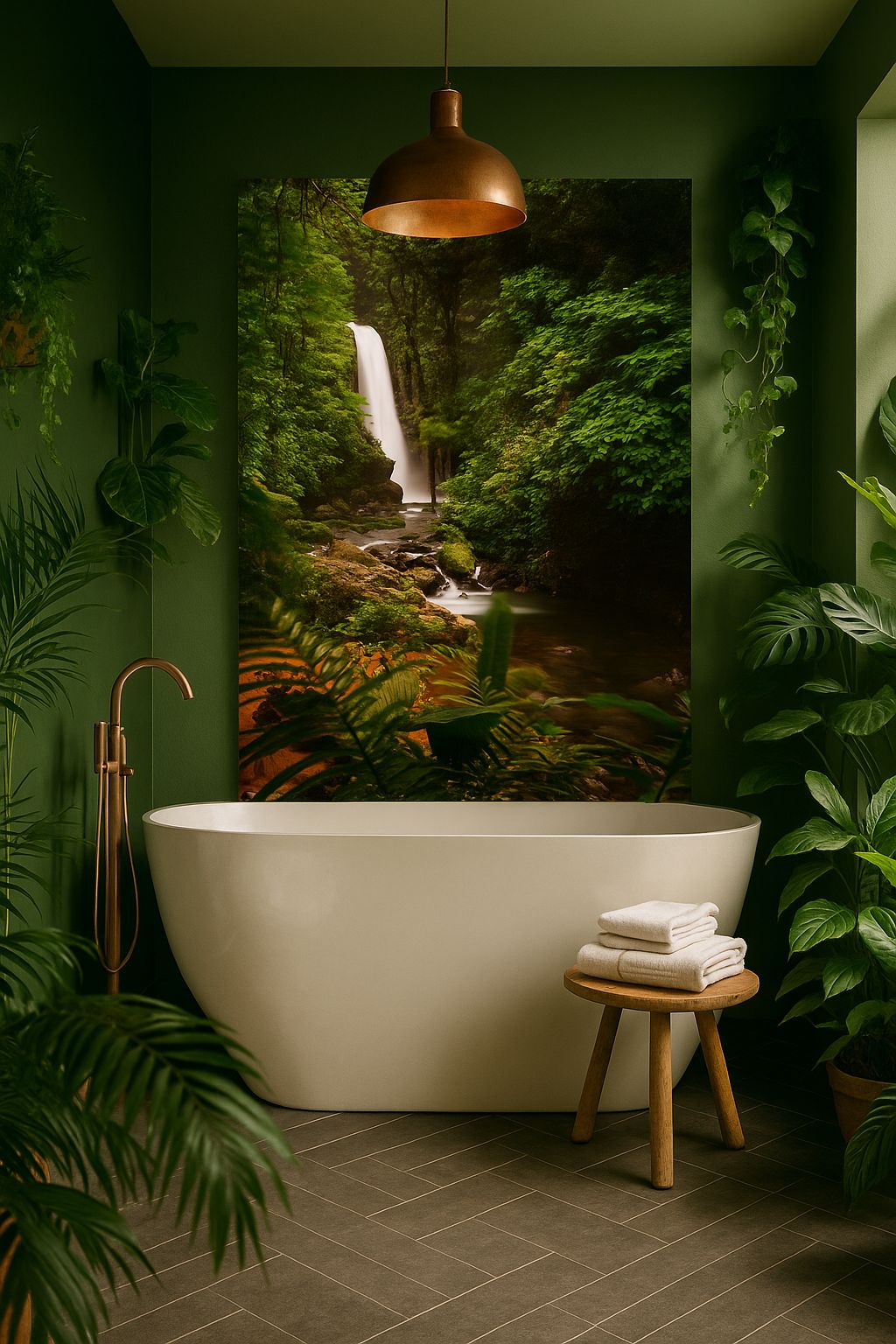 cascade dans une forêt tropicale