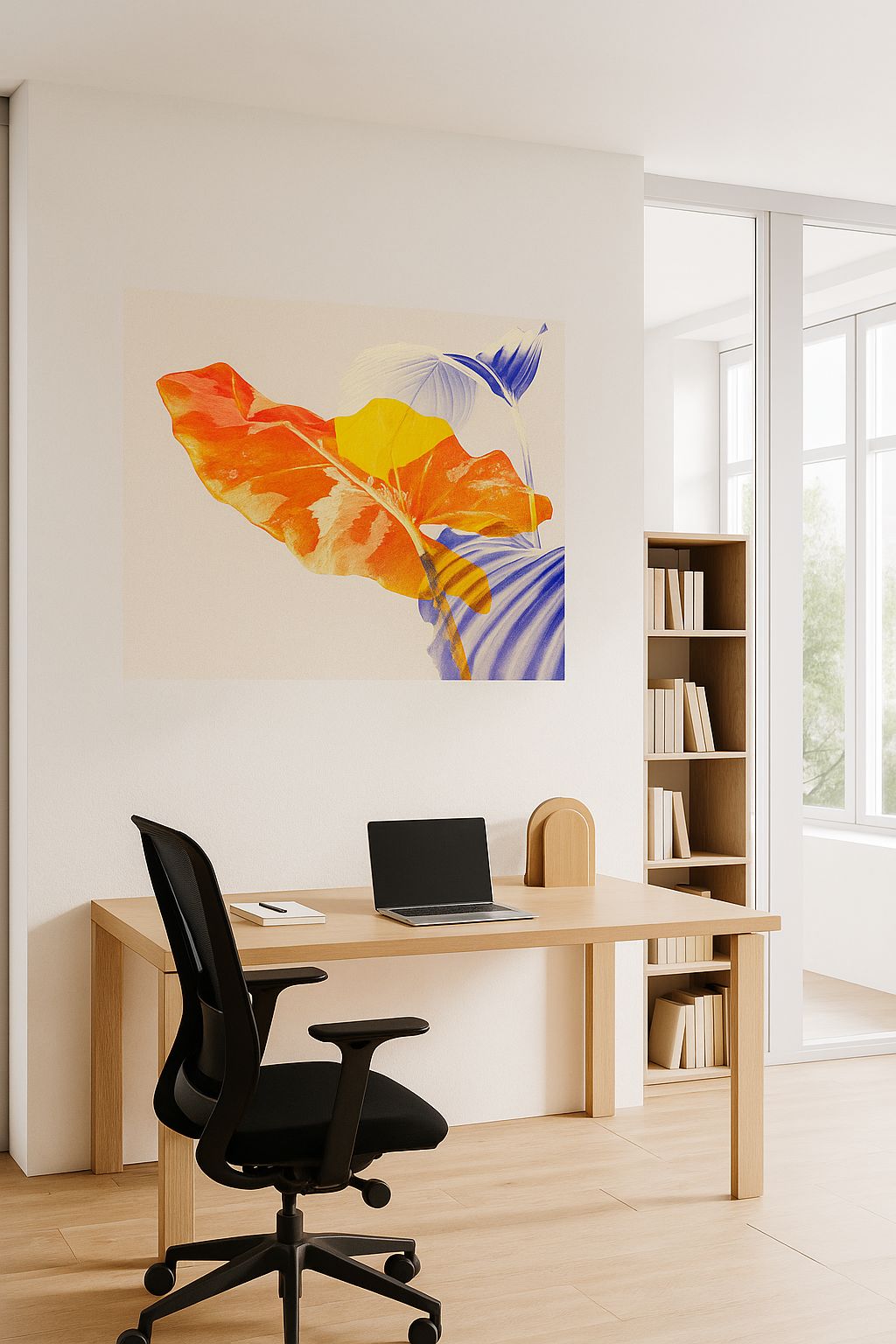 feuilles en orange