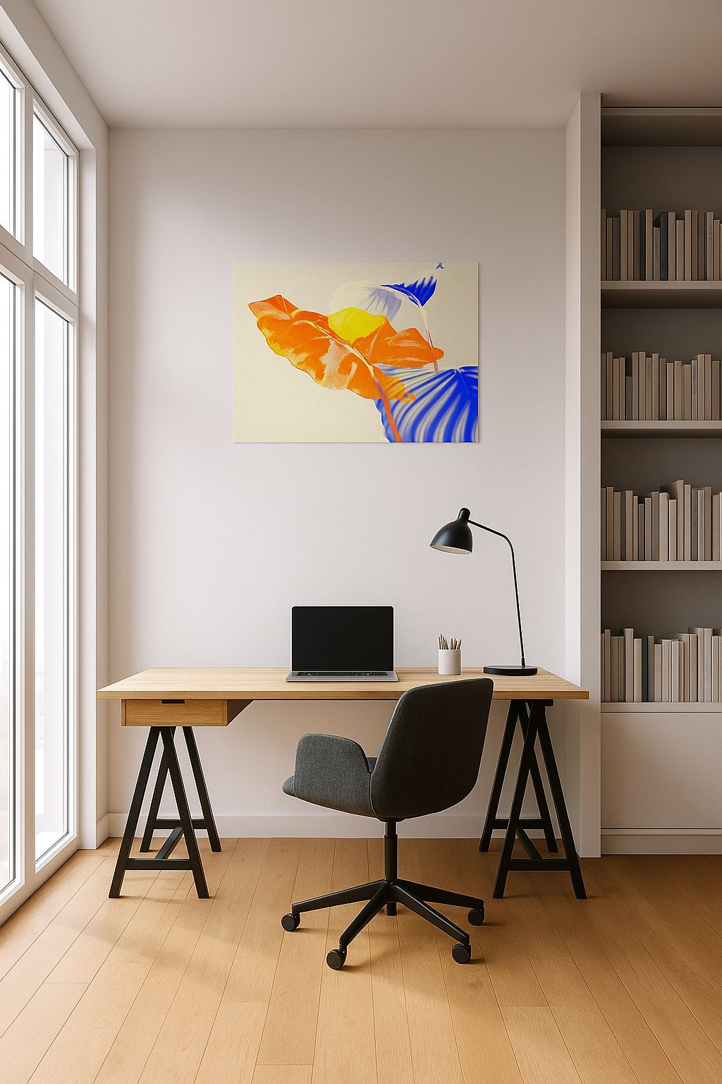 feuilles en orange