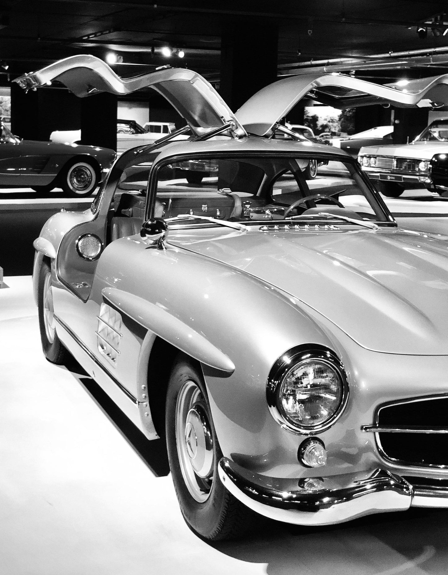 Élégance emblématique : Impression d'art Mercedes-Benz 300 SL Gullwing | Classic Automotive Mastery
