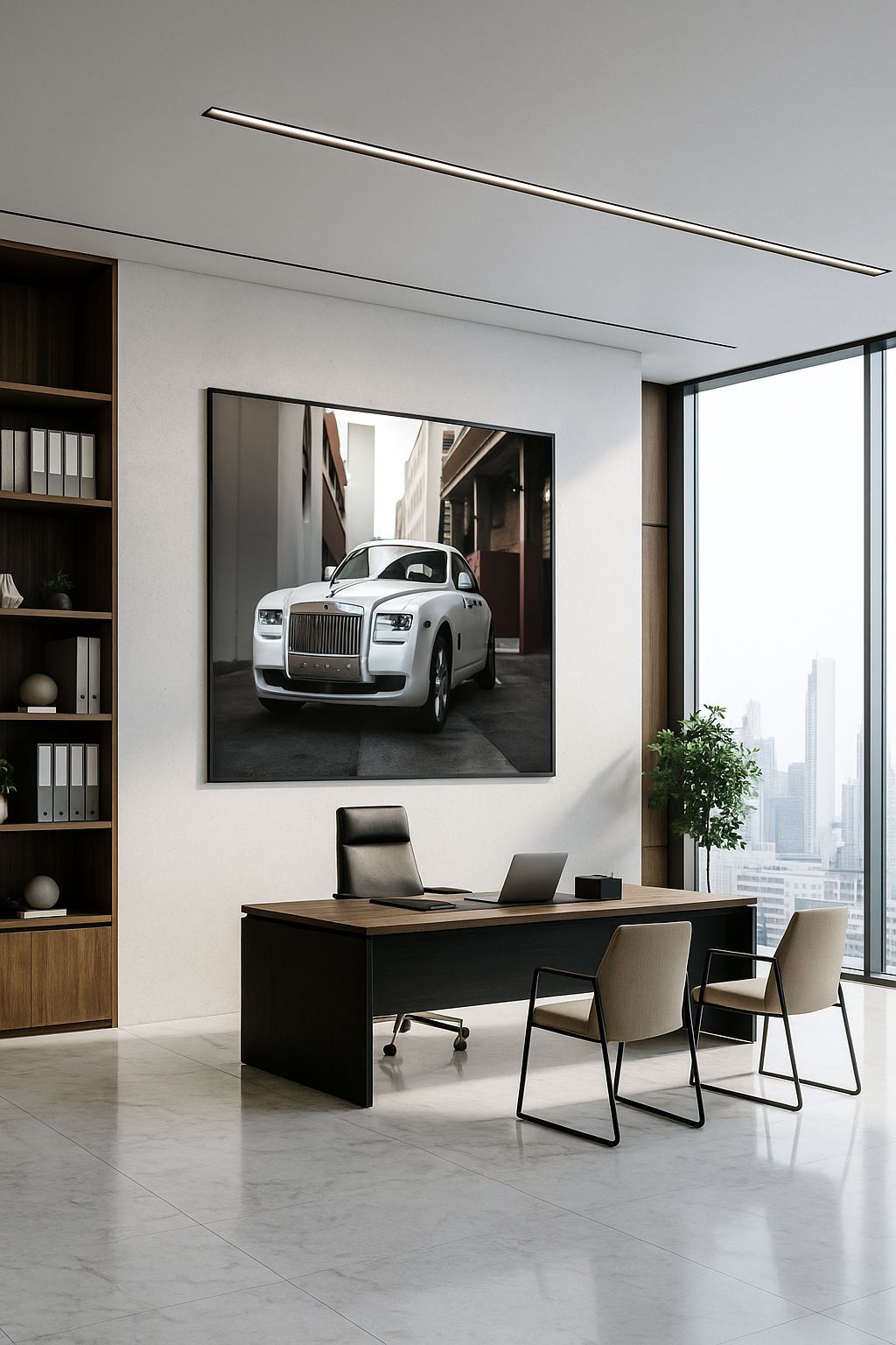 L'élégance en mouvement : Impression d'art Rolls-Royce | Le luxe dans la rue