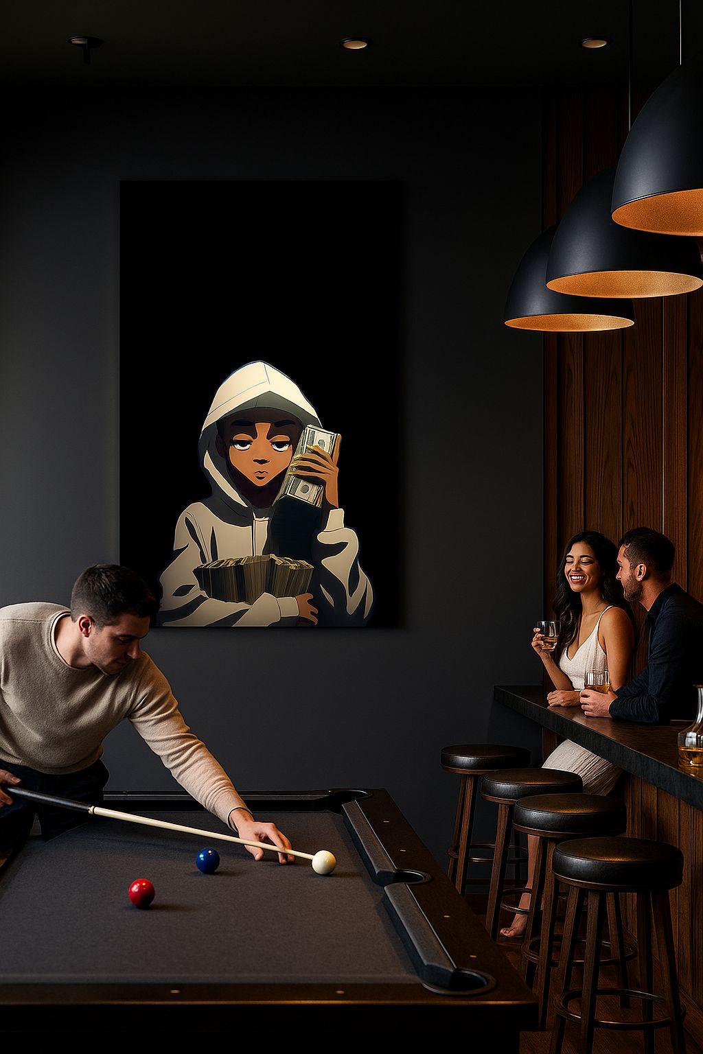 Money Moves – Impression d'art streetwear animée