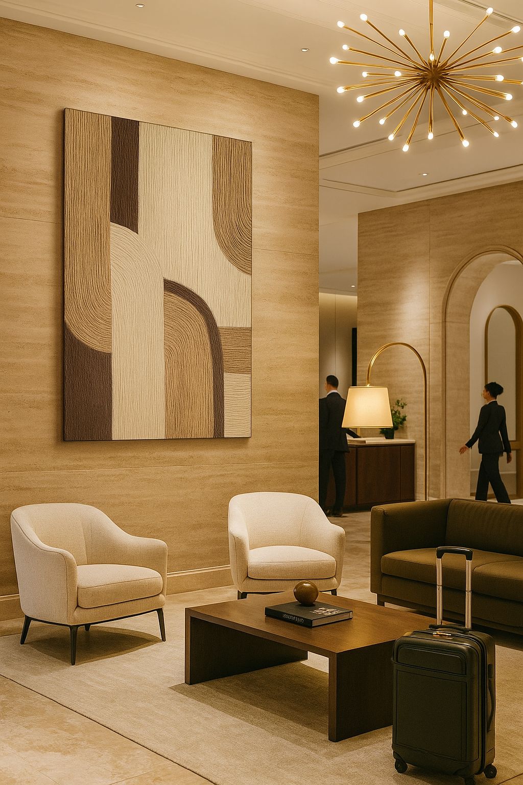 « Sérénité tissée » – Art mural texturé abstrait 