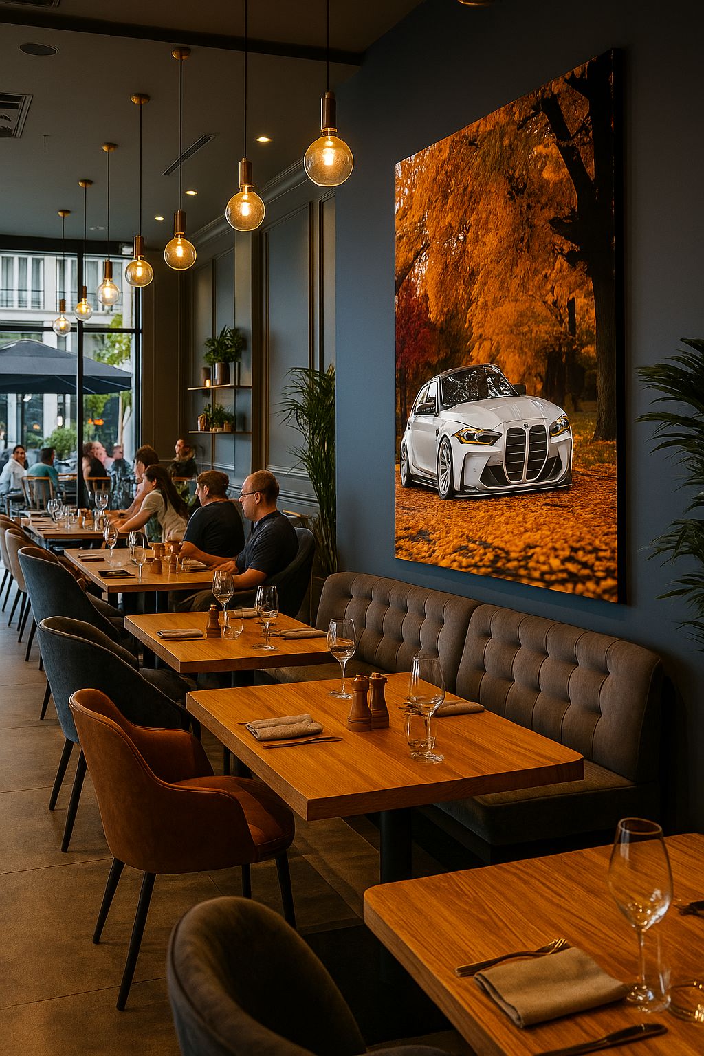 Impression d'art « Automne Drive » - BMW M3 G80 