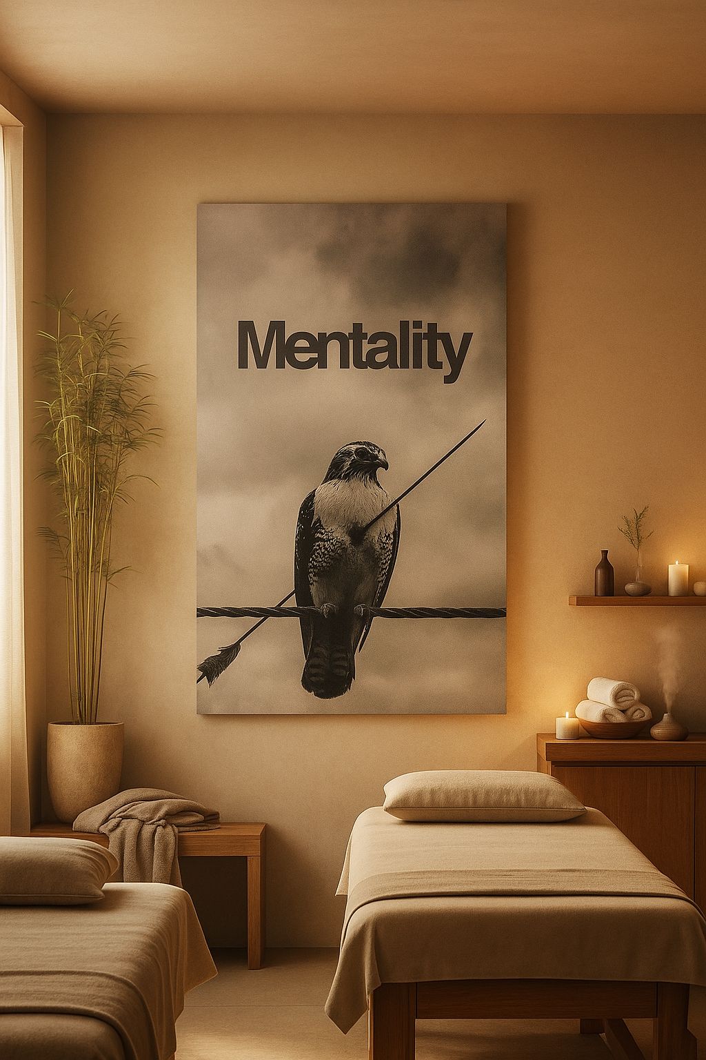 « Mentalité » - Le t-shirt du faucon résilient