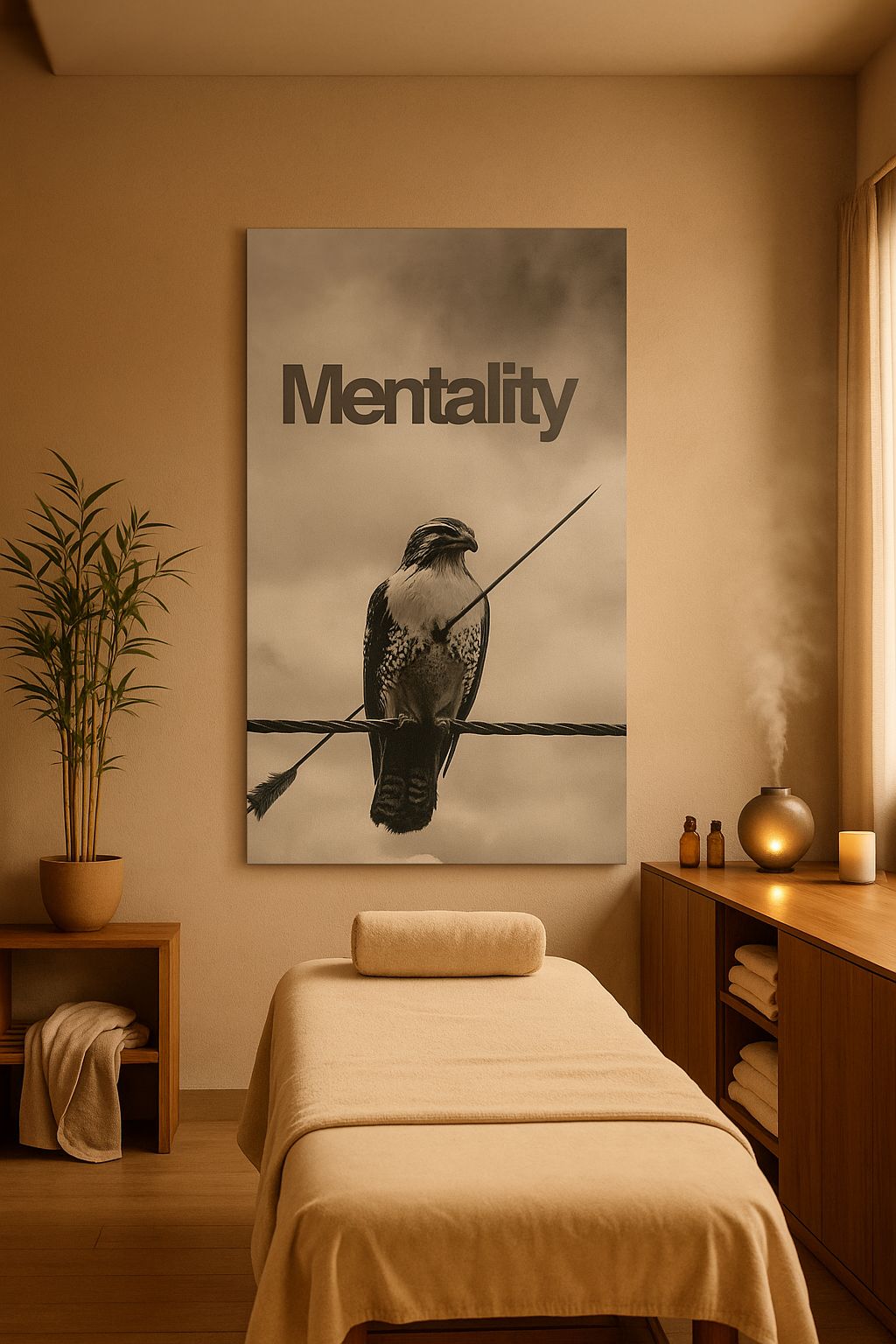 « Mentalité » - Le t-shirt du faucon résilient