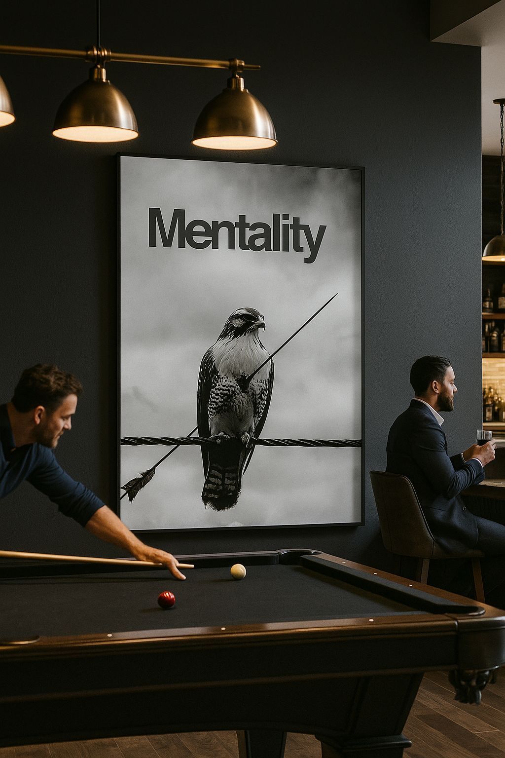 « Mentalité » - Le t-shirt du faucon résilient