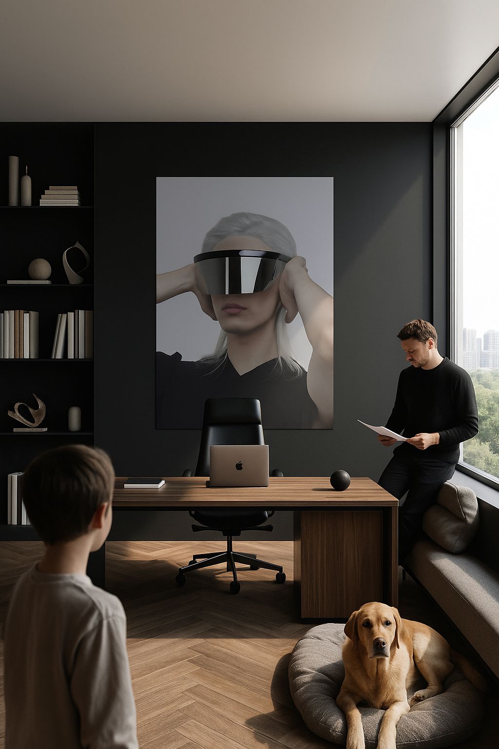 Vision du futur : Impression d'art futuriste | Esthétique minimaliste de science-fiction