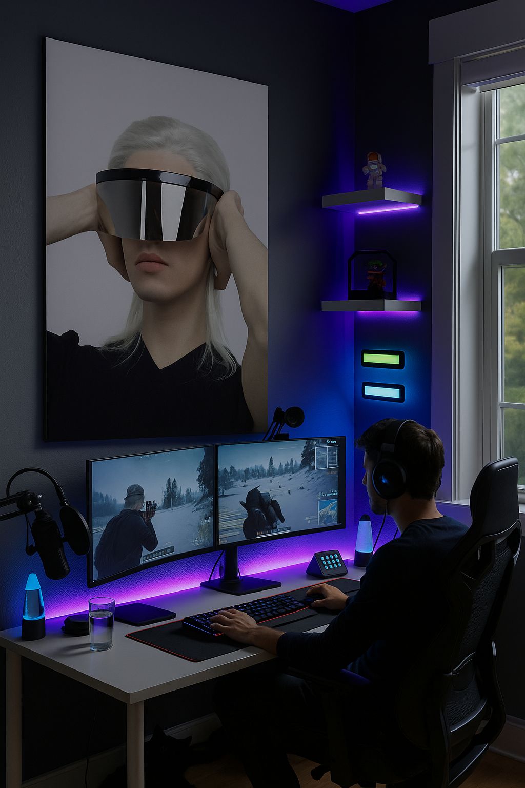 Vision du futur : Impression d'art futuriste | Esthétique minimaliste de science-fiction
