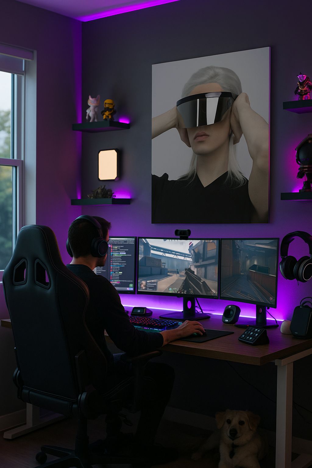 Vision du futur : Impression d'art futuriste | Esthétique minimaliste de science-fiction