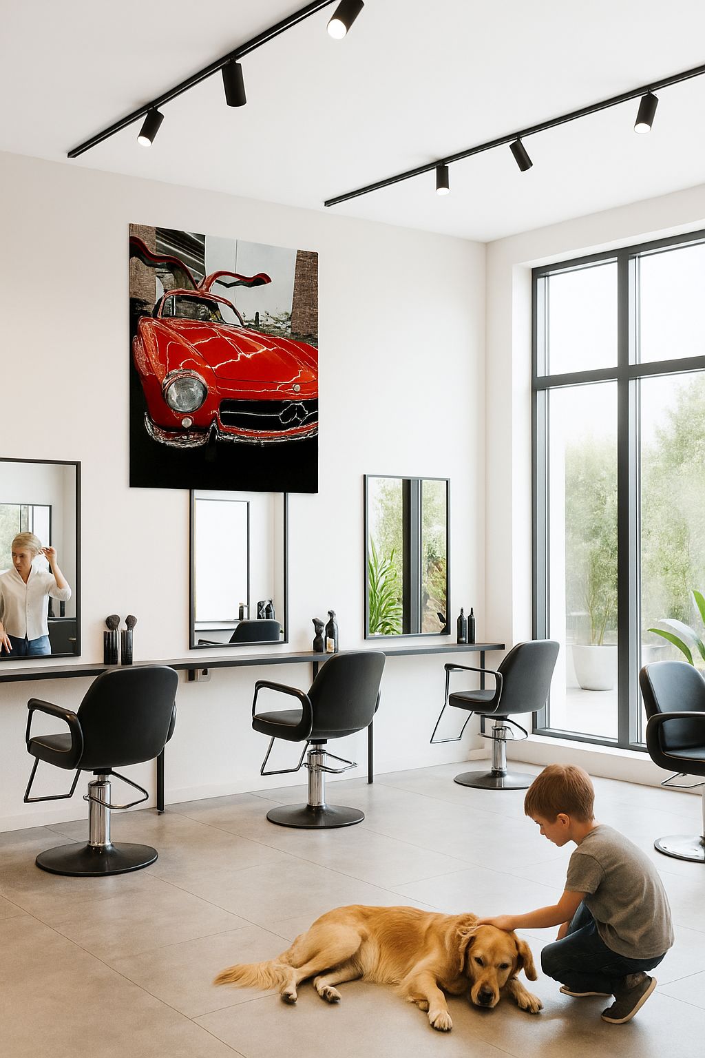 Mercedes-Benz 300 SL Gullwing | Voiture de sport vintage rouge