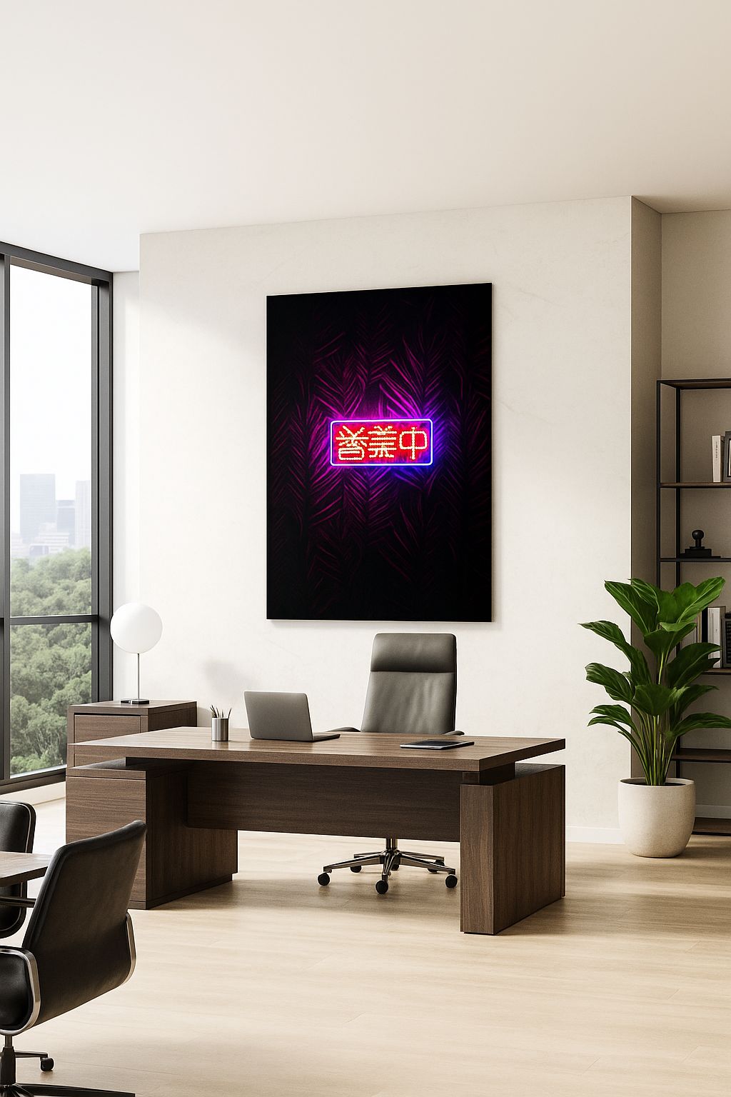 Enseigne au néon « 営業中 » | Décoration lumineuse LED ouverte aux entreprises