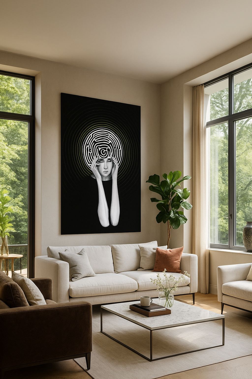 « Mind Maze » – Impression d'art surréaliste 