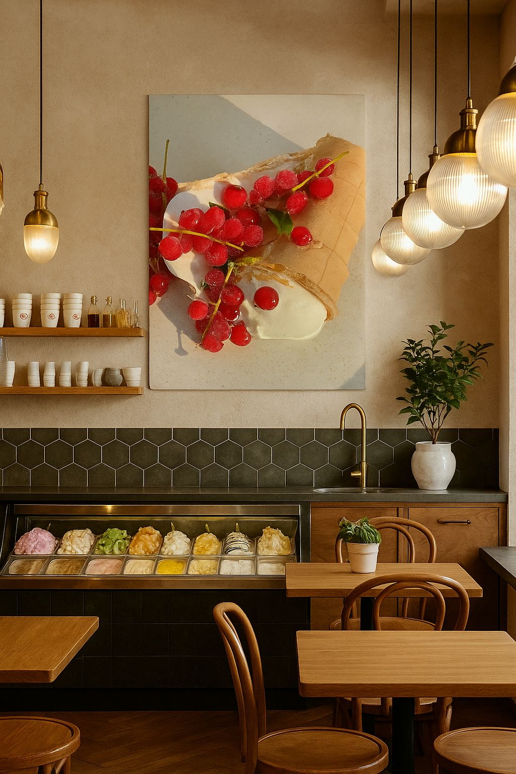 Tableau Mural 'Ice Cream' | Art Cinématique Premium pour Décoration Marocaine