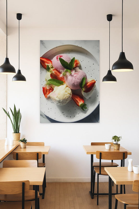 Tableaux Décoratifs Maroc: Ice cream on your plate – Style Cinématique