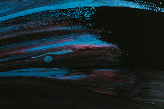 Rêves célestes : Impression d'art fluide abstrait | Élégance cosmique