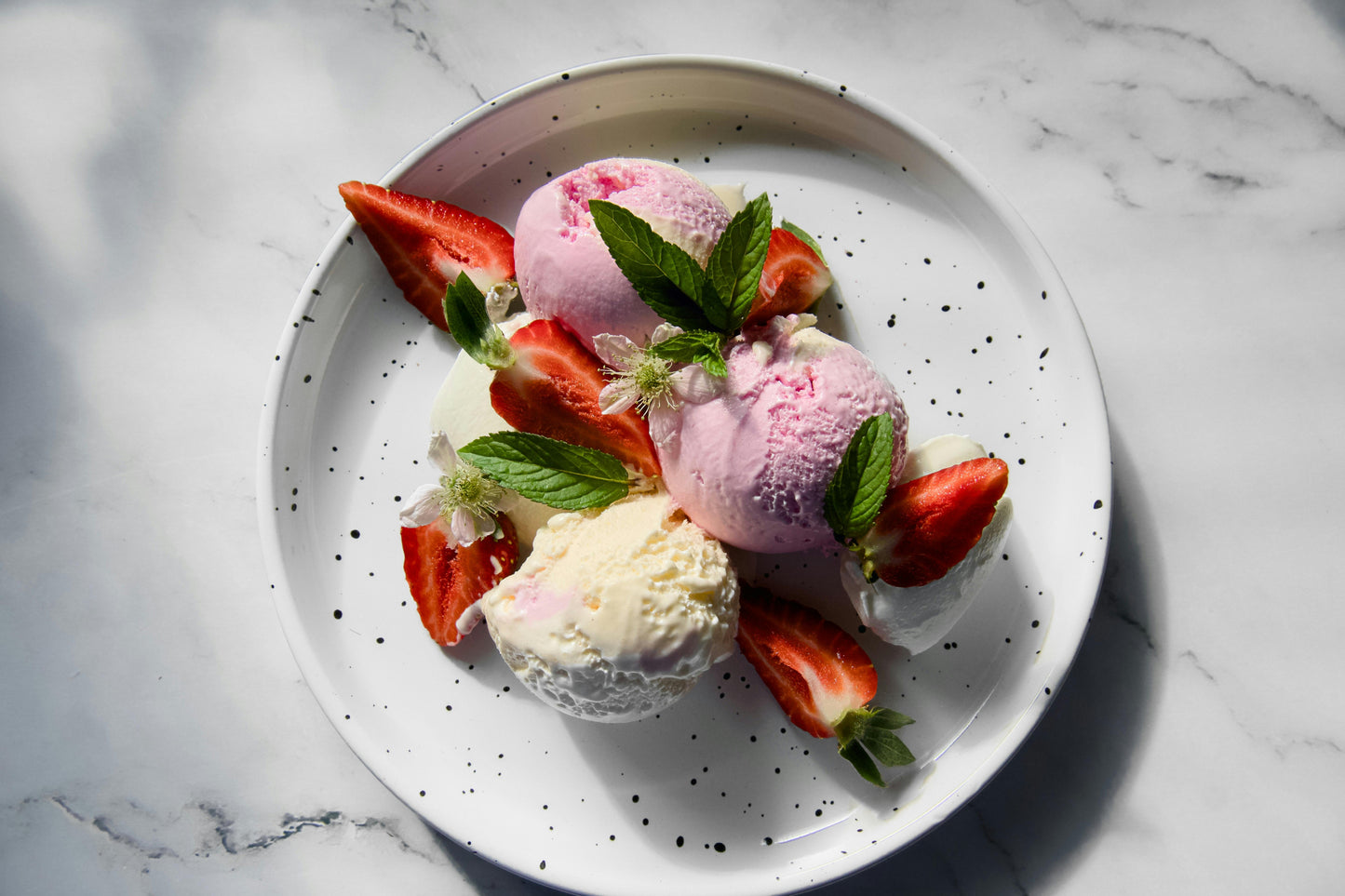 Ice cream on your plate